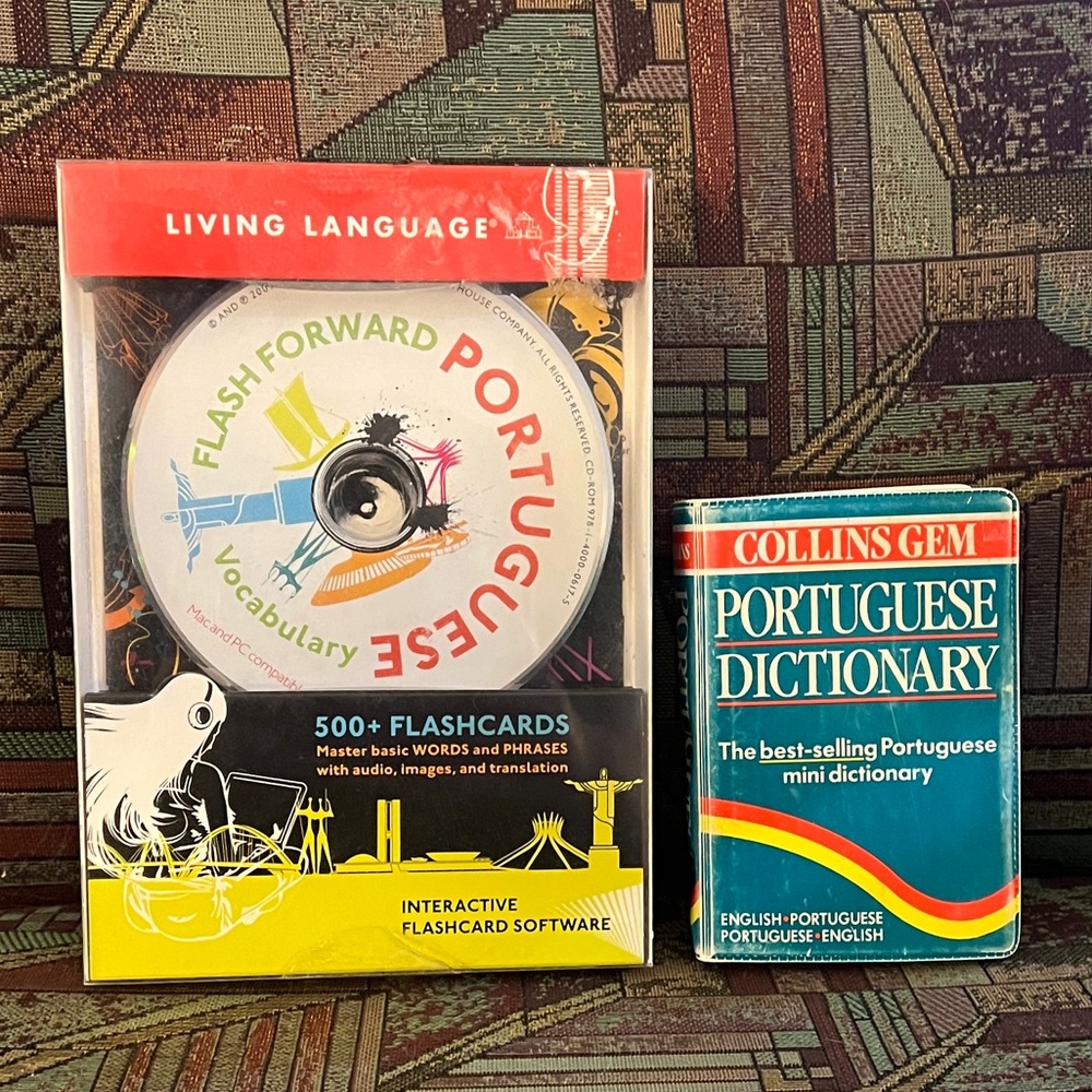 3/$12 Portuguese Dictionary and Flash-Card Software